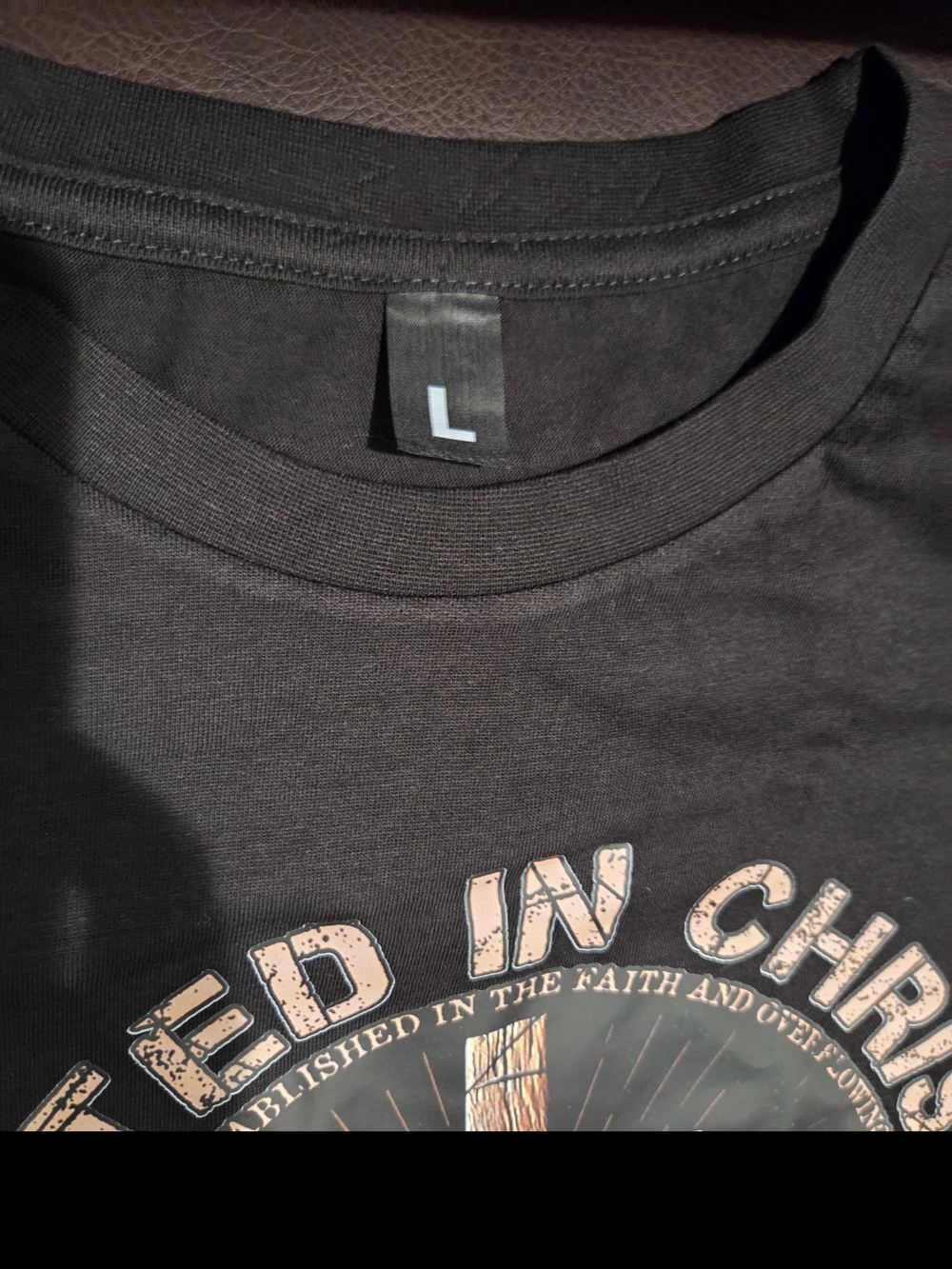 Rooted in Christ Black Graphic Tee - Picture 3 of 3